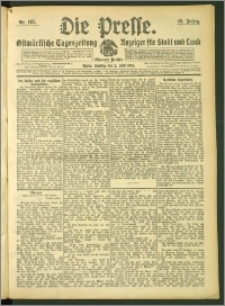 Die Presse 1907, Jg. 25, Nr. 127 Zweites Blatt, Drittes Blatt