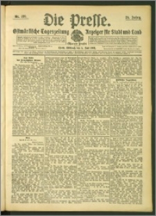 Die Presse 1907, Jg. 25, Nr. 129 Zweites Blatt