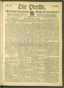 Die Presse 1907, Jg. 25, Nr. 130 Zweites Blatt