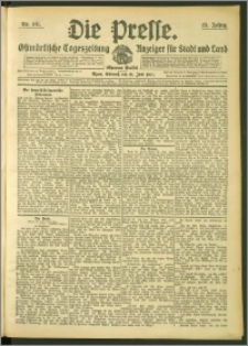 Die Presse 1907, Jg. 25, Nr. 141 Zweites Blatt