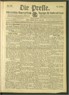 Die Presse 1907, Jg. 25, Nr. 150 Zweites Blatt