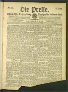 Die Presse 1907, Jg. 25, Nr. 166 Zweites Blatt