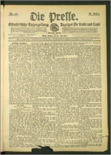 Die Presse 1907, Jg. 25, Nr. 167 Zweites Blatt
