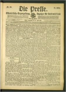 Die Presse 1907, Jg. 25, Nr. 168 Zweites Blatt