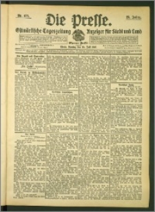 Die Presse 1907, Jg. 25, Nr. 175 Zweites Blatt, Drittes Blatt