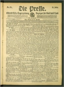 Die Presse 1907, Jg. 25, Nr. 176 Zweites Blatt