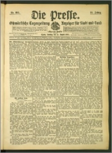 Die Presse 1907, Jg. 25, Nr. 193 Zweites Blatt, Drittes Blatt