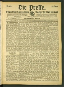 Die Presse 1907, Jg. 25, Nr. 195 Zweites Blatt