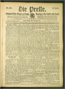 Die Presse 1907, Jg. 25, Nr. 206 Zweites Blatt