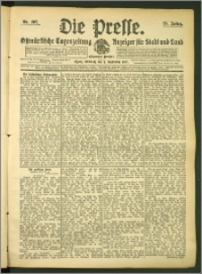 Die Presse 1907, Jg. 25, Nr. 207 Zweites Blatt