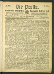 Die Presse 1907, Jg. 25, Nr. 209 Zweites Blatt