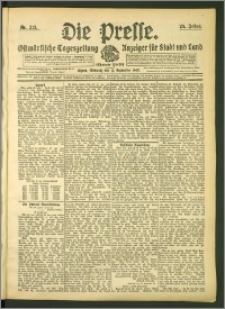 Die Presse 1907, Jg. 25, Nr. 213 Zweites Blatt