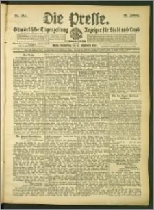 Die Presse 1907, Jg. 25, Nr. 214 Zweites Blatt
