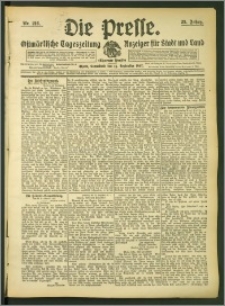 Die Presse 1907, Jg. 25, Nr. 216 Zweites Blatt