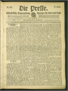 Die Presse 1907, Jg. 25, Nr. 220 Zweites Blatt
