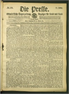 Die Presse 1907, Jg. 25, Nr. 238 Zweites Blatt, Drittes Blatt