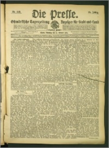 Die Presse 1907, Jg. 25, Nr. 242 Zweites Blatt, Drittes Blatt