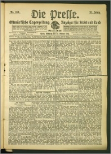 Die Presse 1907, Jg. 25, Nr. 243 Zweites Blatt
