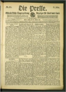 Die Presse 1907, Jg. 25, Nr. 248 Zweites Blatt