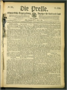 Die Presse 1907, Jg. 25, Nr. 246 Zweites Blatt
