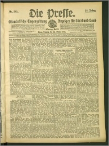 Die Presse 1907, Jg. 25, Nr. 248 Zweites Blatt, Drittes Blatt