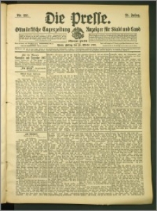 Die Presse 1907, Jg. 25, Nr. 251 Zweites Blatt