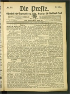 Die Presse 1907, Jg. 25, Nr. 252 Zweites Blatt + Beilagenwerbung