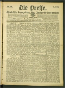 Die Presse 1907, Jg. 25, Nr. 260 Zweites Blatt