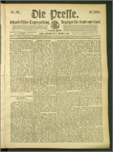 Die Presse 1907, Jg. 25, Nr. 261 Zweites Blatt