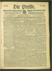 Die Presse 1907, Jg. 25, Nr. 263 Zweites Blatt, Drittes Blatt
