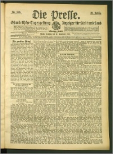Die Presse 1907, Jg. 25, Nr. 265 Zweites Blatt, Drittes Blatt, Viertes Blatt