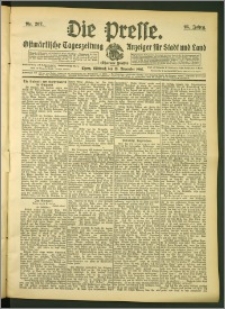 Die Presse 1907, Jg. 25, Nr. 267 Zweites Blatt