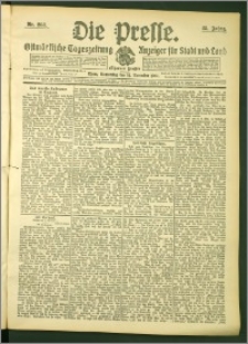 Die Presse 1907, Jg. 25, Nr. 268 Zweites Blatt, Drittes Blatt