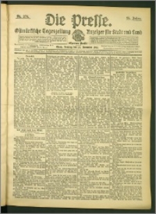 Die Presse 1907, Jg. 25, Nr. 276 Zweites Blatt, Drittes Blatt, Viertes Blatt