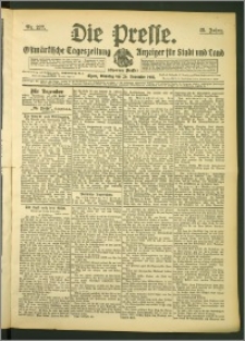 Die Presse 1907, Jg. 25, Nr. 277 Zweites Blatt, Drittes Blatt