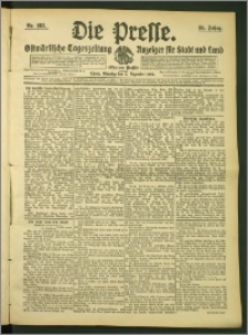Die Presse 1907, Jg. 25, Nr. 283 Zweites Blatt, Drittes Blatt