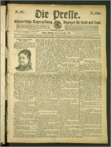 Die Presse 1907, Jg. 25, Nr. 295 Zweites Blatt, Drittes Blatt