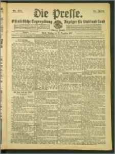 Die Presse 1907, Jg. 25, Nr. 300 Zweites Blatt, Drittes Blatt, Viertes Blatt