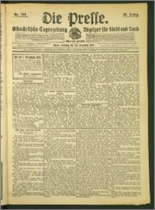 Die Presse 1907, Jg. 25, Nr. 304 Zweites Blatt, Drittes Blatt