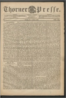 Thorner Presse 1904, Jg. XXII, Nr. 2 + 1. Beilage, 2. Beilage