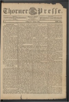 Thorner Presse 1904, Jg. XXII, Nr. 1 + 1. Beilage, 2. Beilage