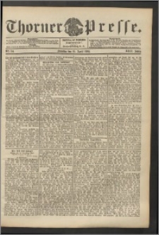 Thorner Presse 1904, Jg. XXII, Nr. 84 + 1. Beilage, 2. Beilage