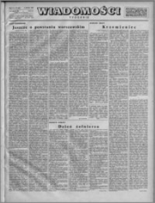 Wiadomości, R. 2, nr 27 (66), 1947