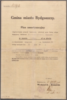 Gmina Miasta Bydgoszcz - plan amortyzacyjny długoterminowej pożyczki hipotecznej