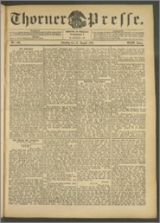 Thorner Presse 1905, Jg. XXIII, Nr. 189 + 1. Beilage, 2. Beilage