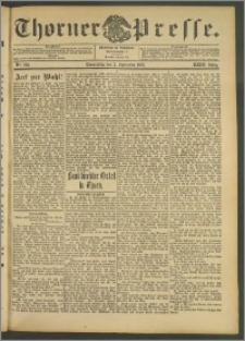 Thorner Presse 1905, Jg. XXIII, Nr. 210 + 1. Beilage, 2. Beilage