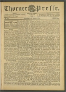 Thorner Presse 1905, Jg. XXIII, Nr. 258 + Beilage