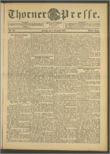 Thorner Presse 1905, Jg. XXIII, Nr. 261 + 1. Beilage, 2. Beilage, 3. Beilage