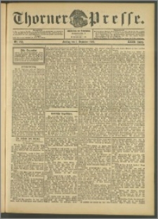 Thorner Presse 1905, Jg. XXIII, Nr. 282 + 1. Beilage, 2. Beilage