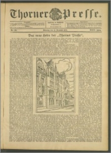 Thorner Presse 1905, Jg. XXIII, Nr. 291 + 1. Beilage, 2. Beilage